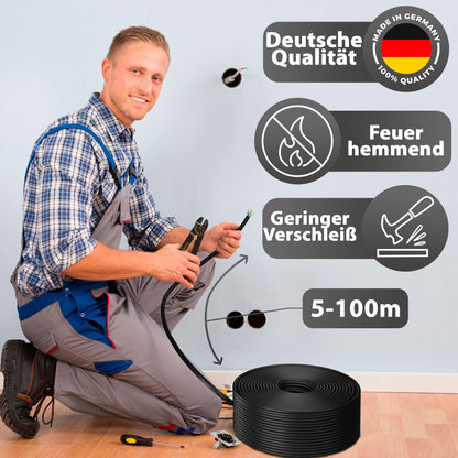 MAS Premium Erdkabel NYY-J Elektrokabel - 5x2.5mm² 25m Ring