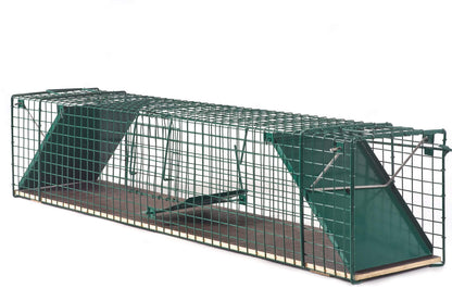 123jagd Lebendfalle Tierfalle 116x26x28 cm für Waschbär Marder Katze