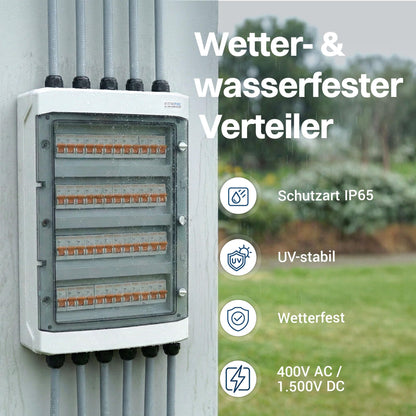 Intratec Verteilerkasten Aufputz IP65, 4-reihig für 48 Module