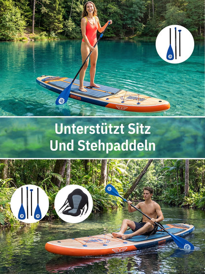 Niphean SUP Board Extra Gross aufblasbar 335 cm, 250 kg Tragkraft