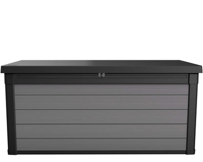 Ondis24 Keter Premier Box Garten-Kissenbox XXL 570 Liter, rechteckig, Anthrazit. Wetterbeständige Box für 570 Liter Gartenkissen/Auflagen.