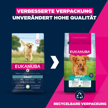 Eukanuba Trockenfutter mit Lamm und Reis für grosse Rassen 12 kg