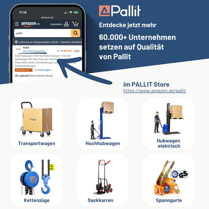 Pallit Carry Transportwagen klappbar, Plattformwagen bis 150 kg