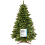 Pure Living Premium Testsieger Weihnachtsbaum künstlich 220cm. Konisch, grüne Nadeln. Dient als festliche Weihnachtsdekoration.