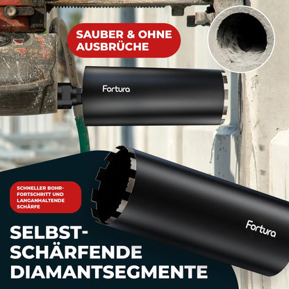 Fortura Diamantbohrkrone Ø 162 x 400 mm Kernbohrer 1 1/4 Zoll