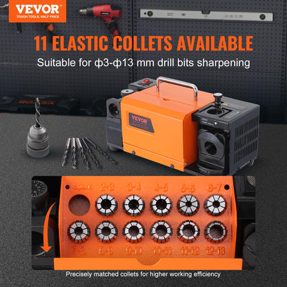VEVOR Bohrerschleifer MR-13B Schärfmaschine 3-13mm verstellbar