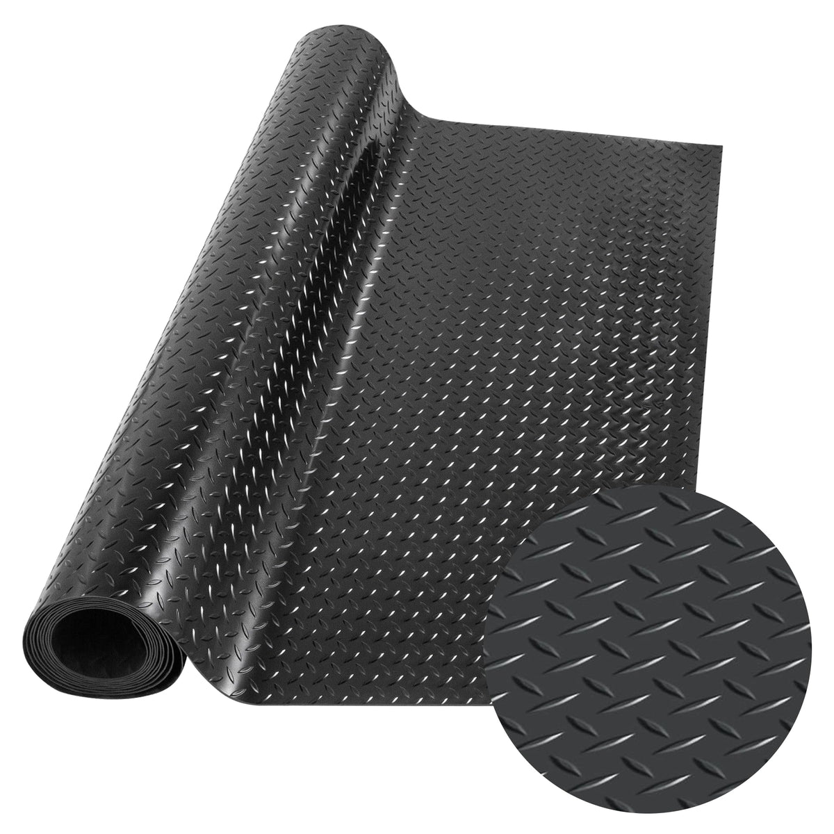 bimiti Noppen Gummimatte Bodenmatte – rutschfest 300x150 cm. Rechteckige Matte mit Noppenprofil für trittsicheren Schutz.