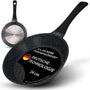 ZWIEGER Black Stone Bratpfanne 24 cm aus Aluguss, Induktion