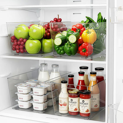 HPYLIF·H Kühlschrank Organizer, 4er Set Aufbewahrungsbox BPA-frei