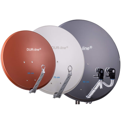 DUR-line Select 75/80cm Sat-Anlage 4 Teilnehmer Anthrazit