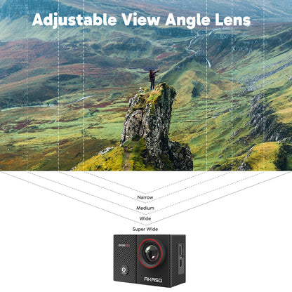 AKASO EK7000 Pro Action Cam 4K, wasserdicht bis 40 m, 128 GB