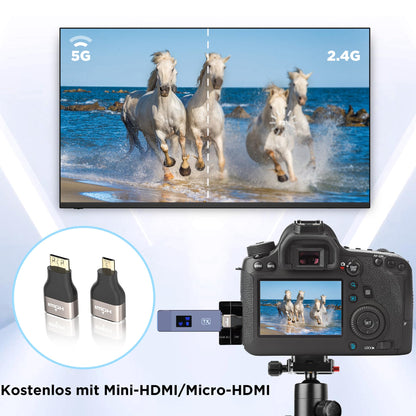 Wireless HDMI Sender Empfänger Set – 30M 2.4G/5G Plug&Play