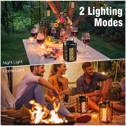 blonbar AJ200 Bluetooth-Lautsprecher mit Flammenlicht, IP65 Outdoor