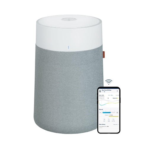 BLUEAIR Blue Pure 3350i Max – Luftreiniger für Zuhause. Kompaktes Design. Reinigt Raumluft von Allergenen, Staub, Pollen, Viren.