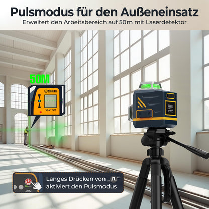 CIGMAN Kreuzlinienlaser CM-701 3x360° grün selbstnivellierend