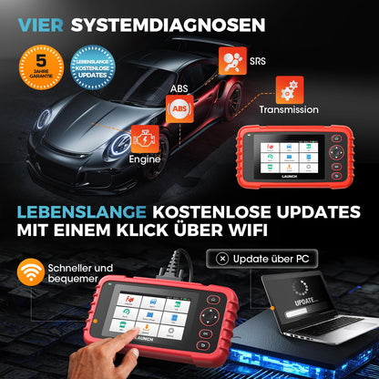 LAUNCH CRP123X V3.0 OBD2 Diagnosegerät mit 7 Reset-Funktionen