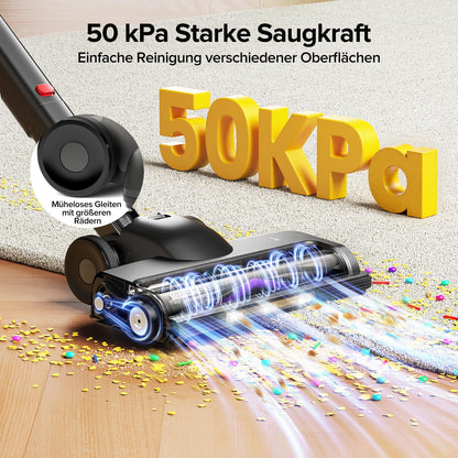 Lubluelu G30 Akku Staubsauger kabellos, 600 W, 50 kPa, selbststehend