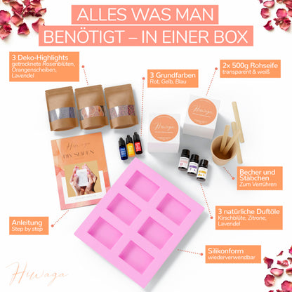 Hiwaga DIY Seifenset für Erwachsene – Seife selber machen Starterkit