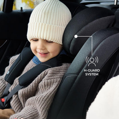 Kinderkraft Safety Fix 3 Pro Kindersitz 9-36 kg mit ISOFIX, Grau