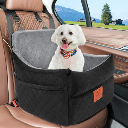 GL GLENSLAVE Hundeautositz für kleine/mittlere Hunde - Schwarz/Grau