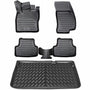 ELMASLINE Seat Arona 3D Matten & Wanne – Oberer Ladeboden. Schwarze, passgenaue 3D-Matten und Wanne. Schützt den oberen Kofferraumboden.