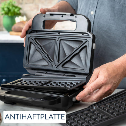 Tefal Jamie Oliver 2-in-1 Sandwich-Waffel-Kombigerät - SW70J810