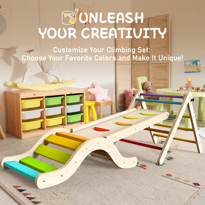 Montessori 7-in-1 Klettergerüst Indoor Spielset Kleinkind