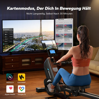MERACH Rudergerät R15B1, klappbar, mit App und 16 Widerstandsstufen
