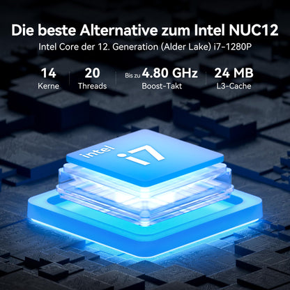 GEEKOM IT12 2025 Edition Mini PC - Intel i7-1280P
