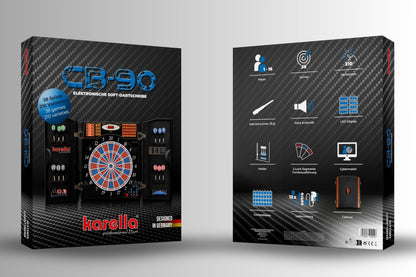 Karella CB-90 Dartautomat, elektronische Dartscheibe im Cabinet