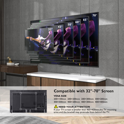 BONTEC TV Wandhalterung CT-139S, 850 mm Gelenkarm, 32-70 Zoll