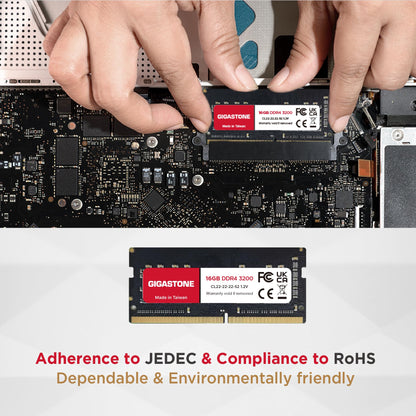 Gigastone 32GB Kit (2x16GB) DDR4-3200 CL22 SODIMM Arbeitsspeicher