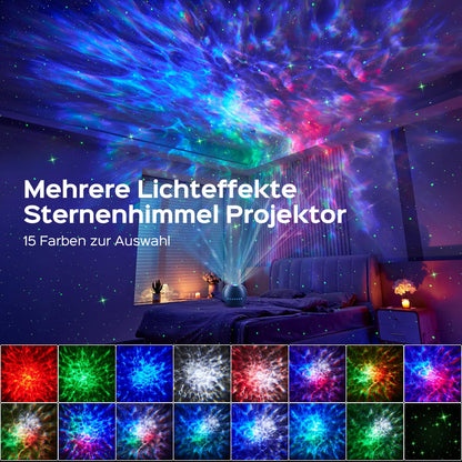 One Fire Sternenhimmel Projektor Nachtlicht mit Bluetooth, Blau