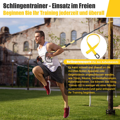 COFOF Schlingentrainer Set für Ganzkörpertraining mit Türanker
