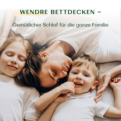 WENDRE Ganzjahres Steppdecke Mikrofaser 220x240 – Mittelwarm