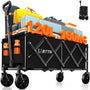 BTTN Bollerwagen faltbar 120 L, belastbar bis 160 kg, schwarz