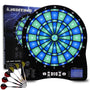 Turnart Dartscheibe Elektronisch Profi LED - Blau: Rund, blau, für präzises Dartspielen mit elektronischer Zählung und LED.