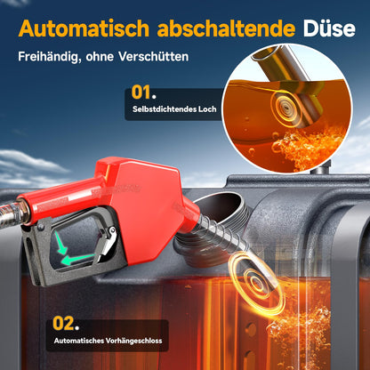 TaskStar Akku-Dieselpumpe nms-12, Kraftstoffpumpe 45 l/min, 21 V