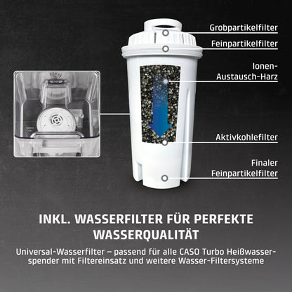 Caso HW 1660 Turbo Heisswasserspender 2600 W mit 4-Liter-Tank