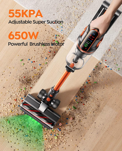 Fieety V9 Akku-Staubsauger kabellos mit Biegegelenk, 600 W, 50 kPa