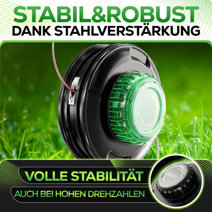 Heckenpracht Fadenkopf für Motorsense mit Stahlknauf, Tap & Go