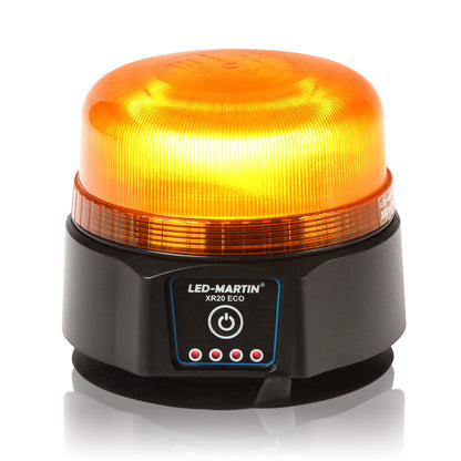 LED-MARTIN XR20 ECO LED-Rundumleuchte gelb mit Magnet und Akku