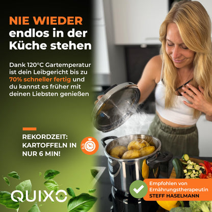 QUIXO VitaSmart Schnellkochtopf 6l – Kochzeitsignal