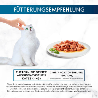 Gourmet Perle Erlesene Streifen in Gelee, Katzenfutter 96er Pack