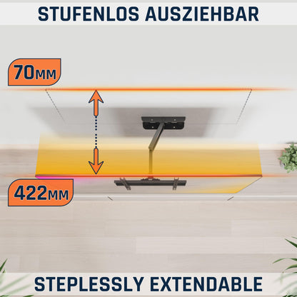 RICOO S5144 TV Wandhalterung schwenkbar für 40–65 Zoll, bis 50 kg