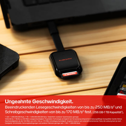 SanDisk Extreme PRO SD UHS-I Speicherkarte 256 GB, 250 MB/s, V30