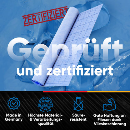 Bauhandel24 Abdichtungsbahn D11 für Dusche & Bad 10m²
