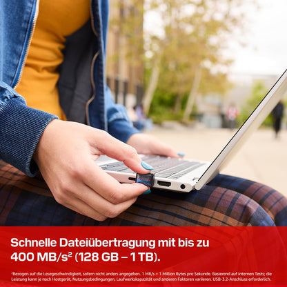 SanDisk Extreme Fit USB-C Flash-Laufwerk 512 GB, bis zu 400 MB/s