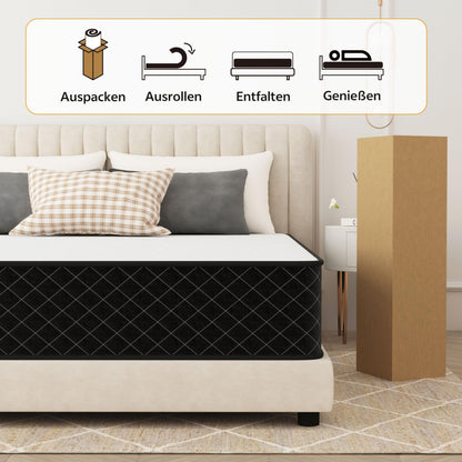 PurrJoys Taschenfederkern Matratze 140x200 H3/H4 7-Zonen