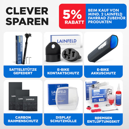 LAINFELD Gefederte Sattelstütze 27,2/30,9/31,6 mm mit Werkzeug